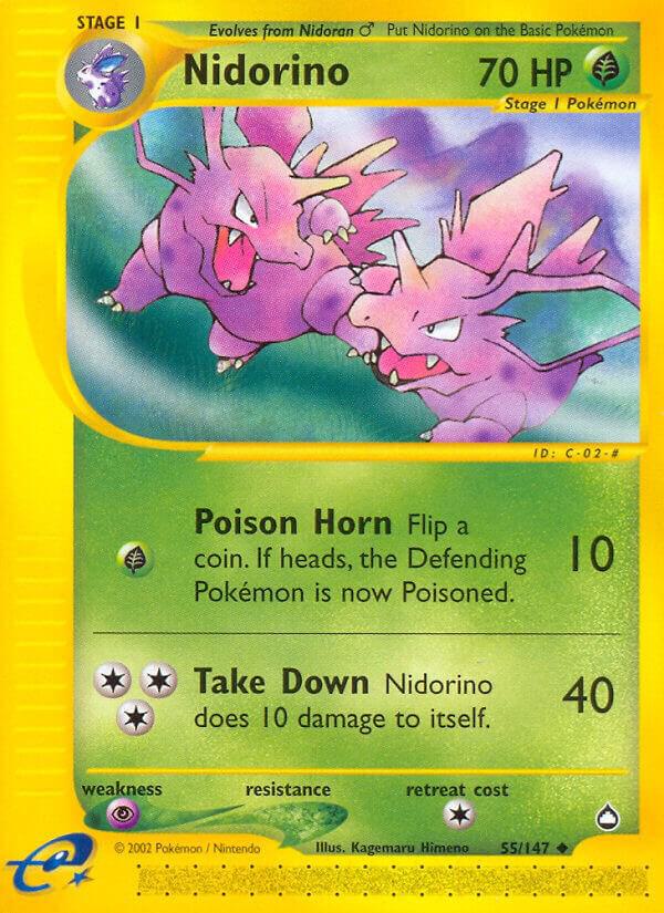 Nidorino, Aquapolis 55/147