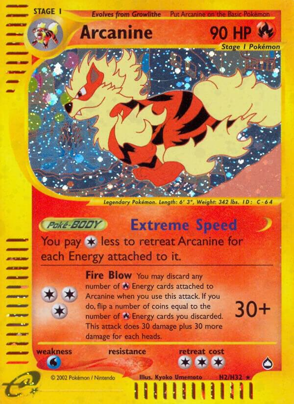 Arcanine, Aquapolis H2/H32