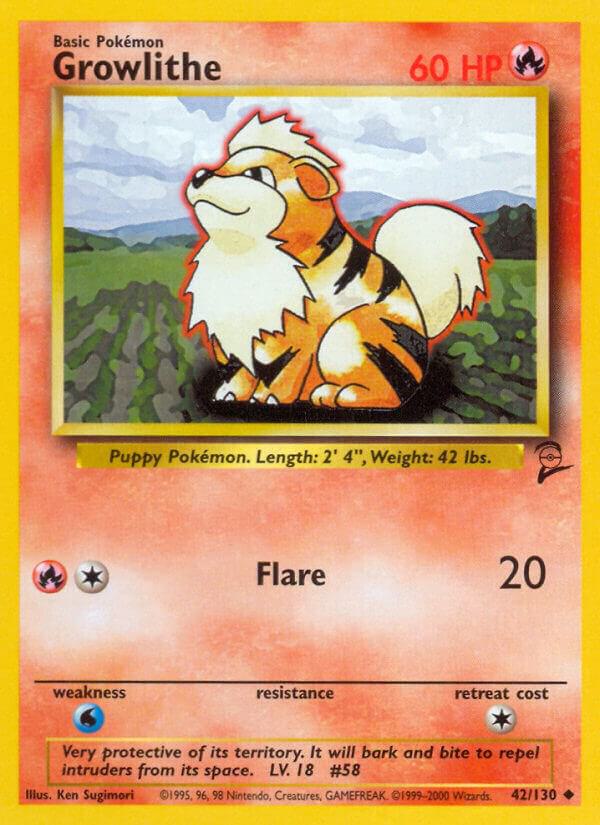 Growlithe, Base Set 2 42/130