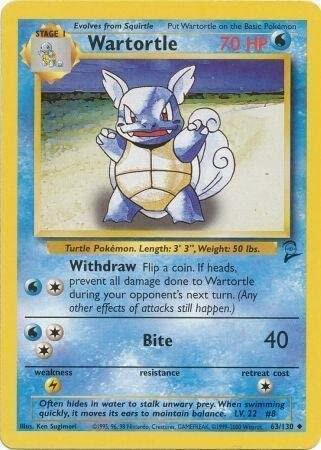 Wartortle, Base Set 2 63/130