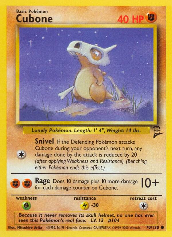 Cubone, Base Set 2 70/130