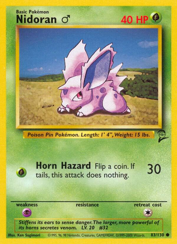 Nidoran M, Base Set 2 83/130