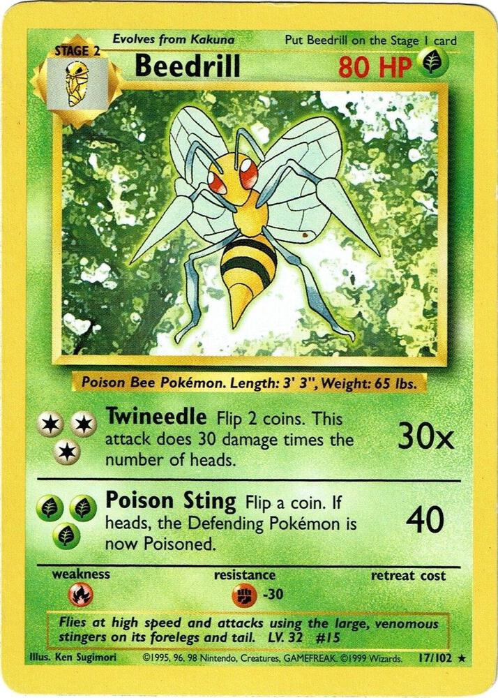 Beedrill, Base Set 17/102