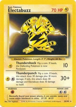 Electabuzz, Base Set 20/102