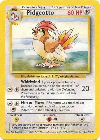 Pidgeotto, Base Set 22/102