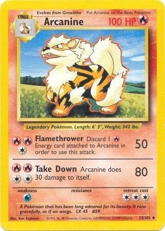 Arcanine, Base Set 23/102