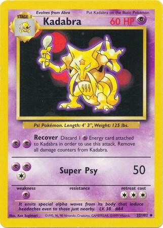 Kadabra, Base Set 32/102
