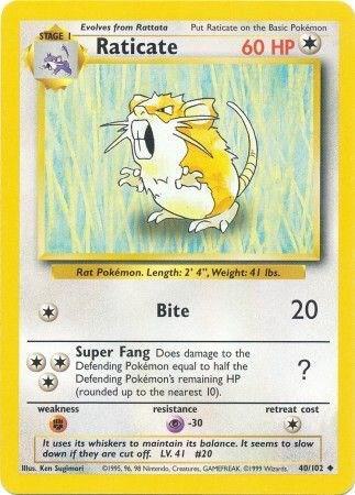 Raticate, Base Set 40/102