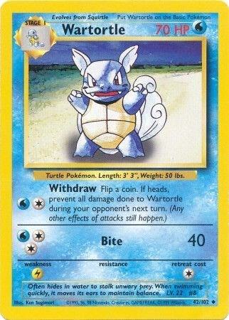 Wartortle, Base Set 42/102