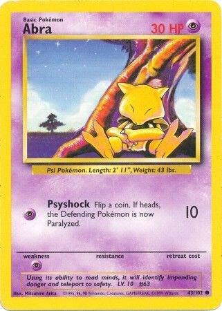Abra, Base Set 43/102