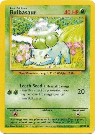Bulbasaur, Base Set 44/102