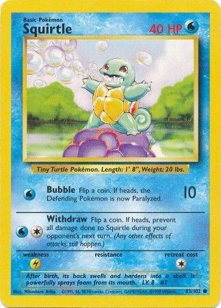 Squirtle, Base Set 63/102
