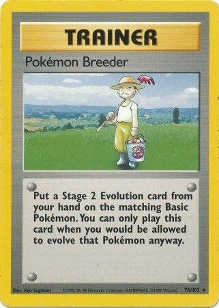 Pokemon Breeder, Base Set 76/102