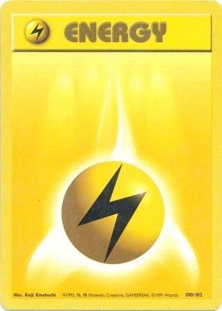 Lightning Energy, Base Set 100/102