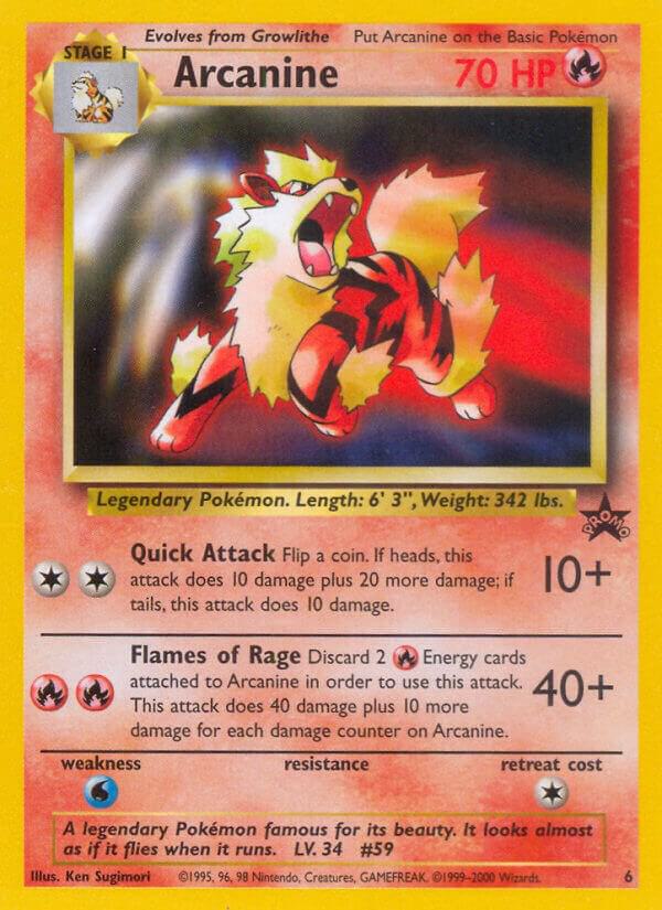 Arcanine, Wizards Black Star Promos 6/53