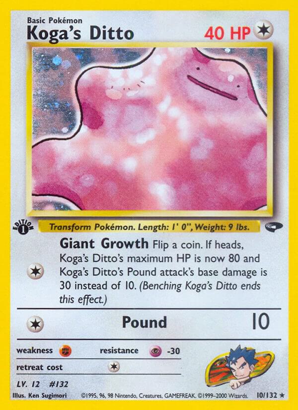 Koga's Ditto, Gym Challenge 10/132