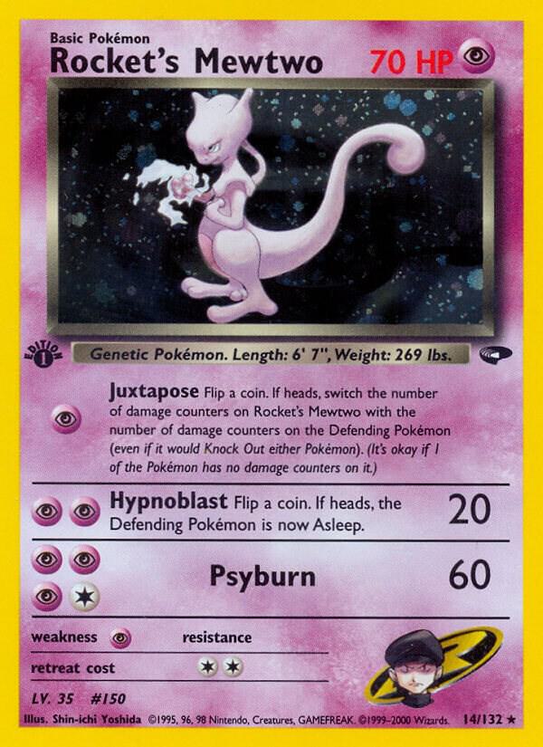 Rocket's Mewtwo, Gym Challenge 14/132