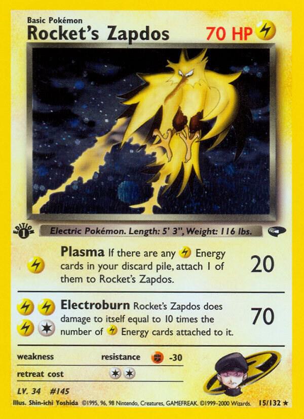 Rocket's Zapdos, Gym Challenge 15/132
