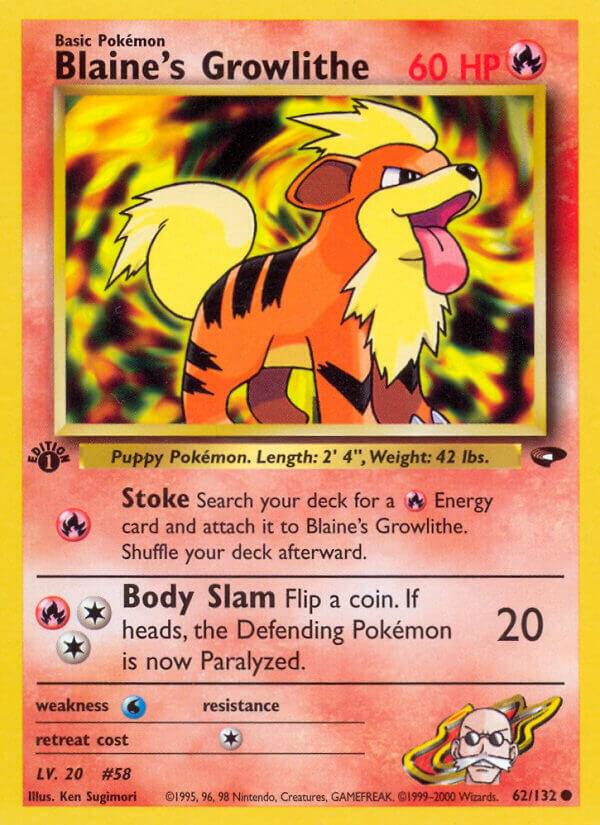 Blaine's Growlithe, Gym Challenge 62/132