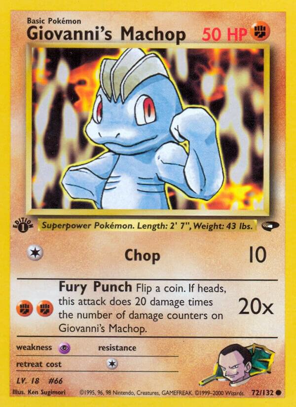 Giovanni's Machop, Gym Challenge 72/132