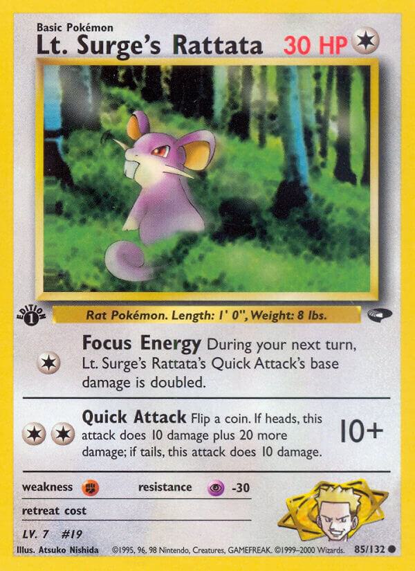 Lt. Surge's Rattata, Gym Challenge 85/132