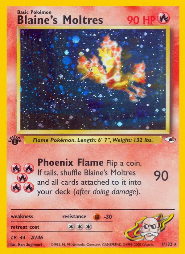 Blaine's Moltres, Gym Heroes 1/132