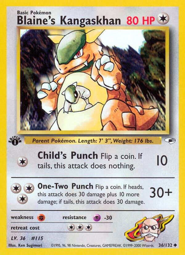 Blaine's Kangaskhan, Gym Heroes 36/132