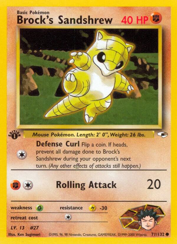 Brock's Sandshrew, Gym Heroes 71/132