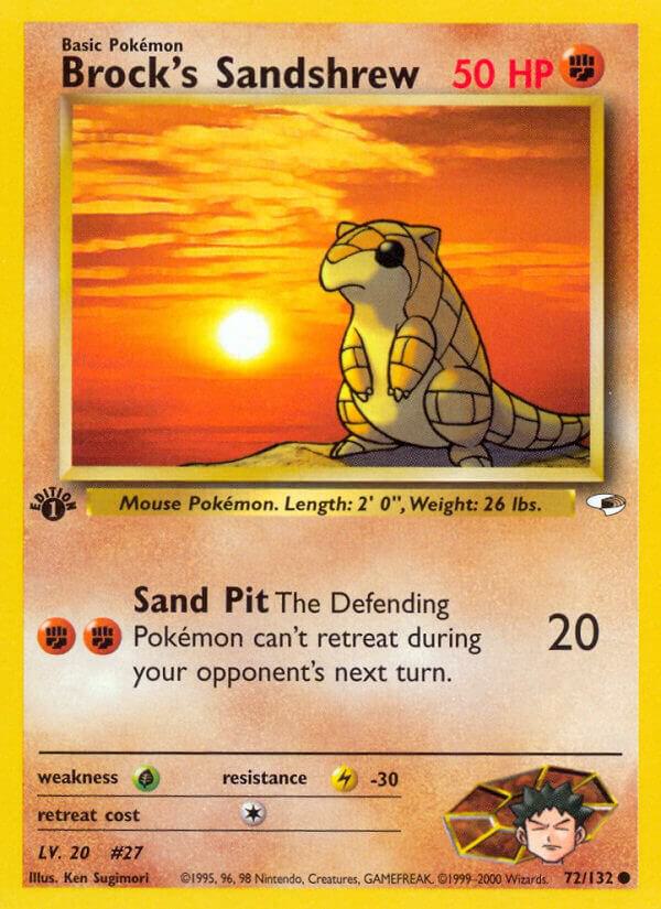 Brock's Sandshrew, Gym Heroes 72/132