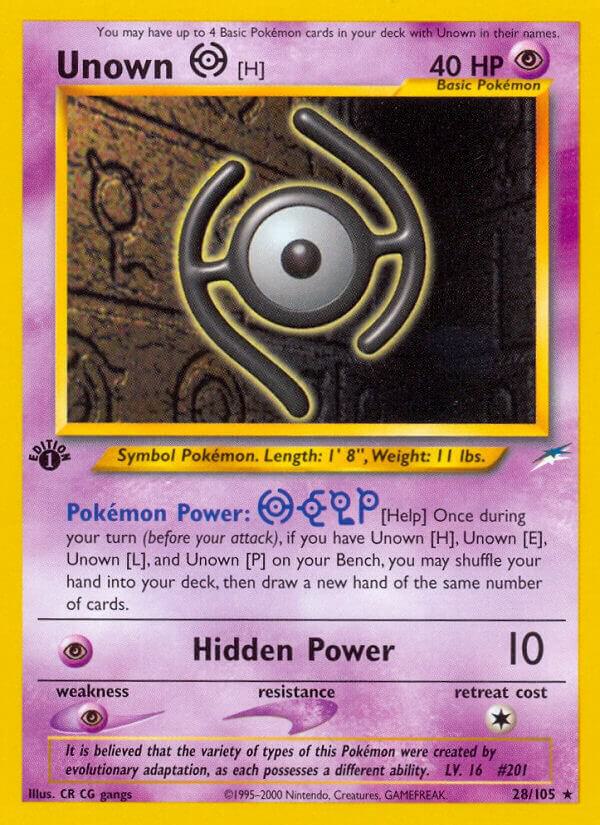 Unown [H], Neo Destiny 28/105