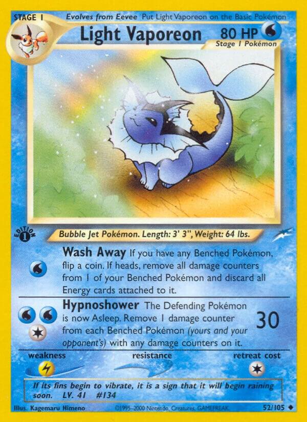 Light Vaporeon, Neo Destiny 52/105