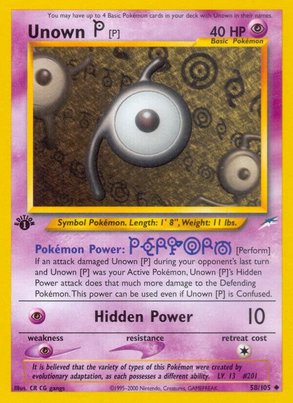 Unown [P], Neo Destiny 58/105