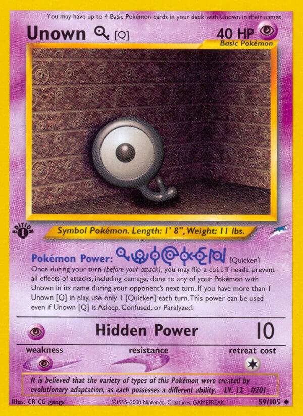 Unown [Q], Neo Destiny 59/105