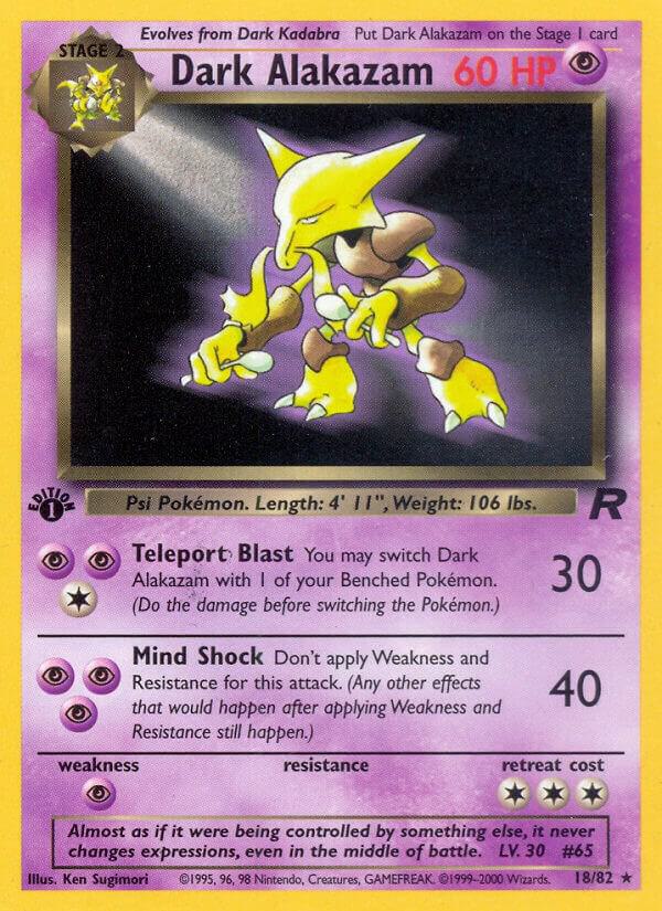 Dark Alakazam, Team Rocket 18/82